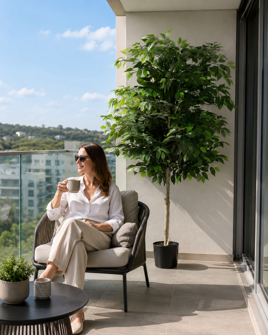 Artificial Ficus Tree 1.8m | Indoor Potted Faux Plant