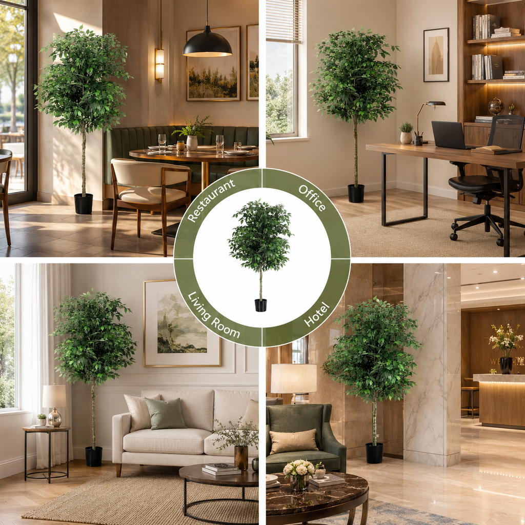 Artificial Ficus Tree 1.8m | Indoor Potted Faux Plant